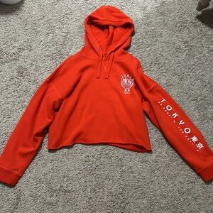 Cropped Tokyo Graphic Sweatshirt